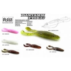 [ 1 ] BLACK FLAGG BANTAMM FROGG 4 INCH /10 CM