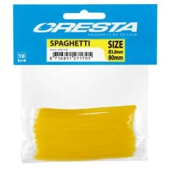 [ 14 ] CRESTA SPAGHETTI 3.8 X 80 MM P/10 -Vissen Apparatuur Winkel cresta spaghetti 38 x 80 mm p 10 5