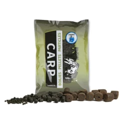 [ 8 ] LASEBO SUPERFISH HALIBUT CARP PELLETS 33% VISMEEL ZINKEND VOORGEBOORD 1 KG