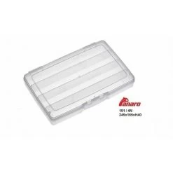 [ 5 ] PANARO 4 VAKS BOX TRANSPARANT 24 X 15 X 4 CM
