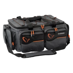 [ 5 ] SAVAGE GEAR SYSTEM BOX BAG #XL 3 BOXES + WATERPROOF COVER 25 X 67 X 46 CM