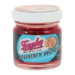 [ 11 ] TROPHY BAITS MUMMY WORMS P/25 -Vissen Apparatuur Winkel trophy baits mummy worms p 25 2