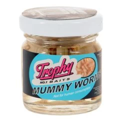 [ 11 ] TROPHY BAITS MUMMY WORMS P/25 -Vissen Apparatuur Winkel trophy baits mummy worms p 25 3