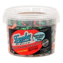 [ 10 ] TROPHY BAITS TROUT HOOK PELLETS 55 GRAM NATURAL SCENT -Vissen Apparatuur Winkel trophy baits trout hook pellets 55 gram natural sc 2