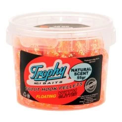 [ 10 ] TROPHY BAITS TROUT HOOK PELLETS 55 GRAM NATURAL SCENT -Vissen Apparatuur Winkel trophy baits trout hook pellets 55 gram natural sc 5