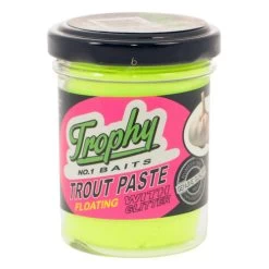 [ 18 ] TROPHY BAITS TROUT PASTE 55 GRAM GARLIC -Vissen Apparatuur Winkel trophy baits trout paste 55 gram garlic 1