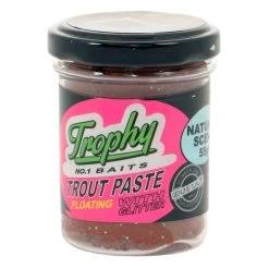 [ 19 ] TROPHY BAITS TROUT PASTE FLOATING NATURAL SCENT 55 GRAM -Vissen Apparatuur Winkel trophy baits trout paste floating natural scent 55 2