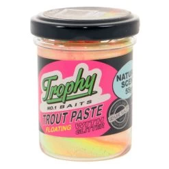[ 19 ] TROPHY BAITS TROUT PASTE FLOATING NATURAL SCENT 55 GRAM -Vissen Apparatuur Winkel trophy baits trout paste floating natural scent 55 3