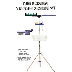 [ 10 ] TURKANA MINI PERCHA TRIPODE SPARUS VI PVPR